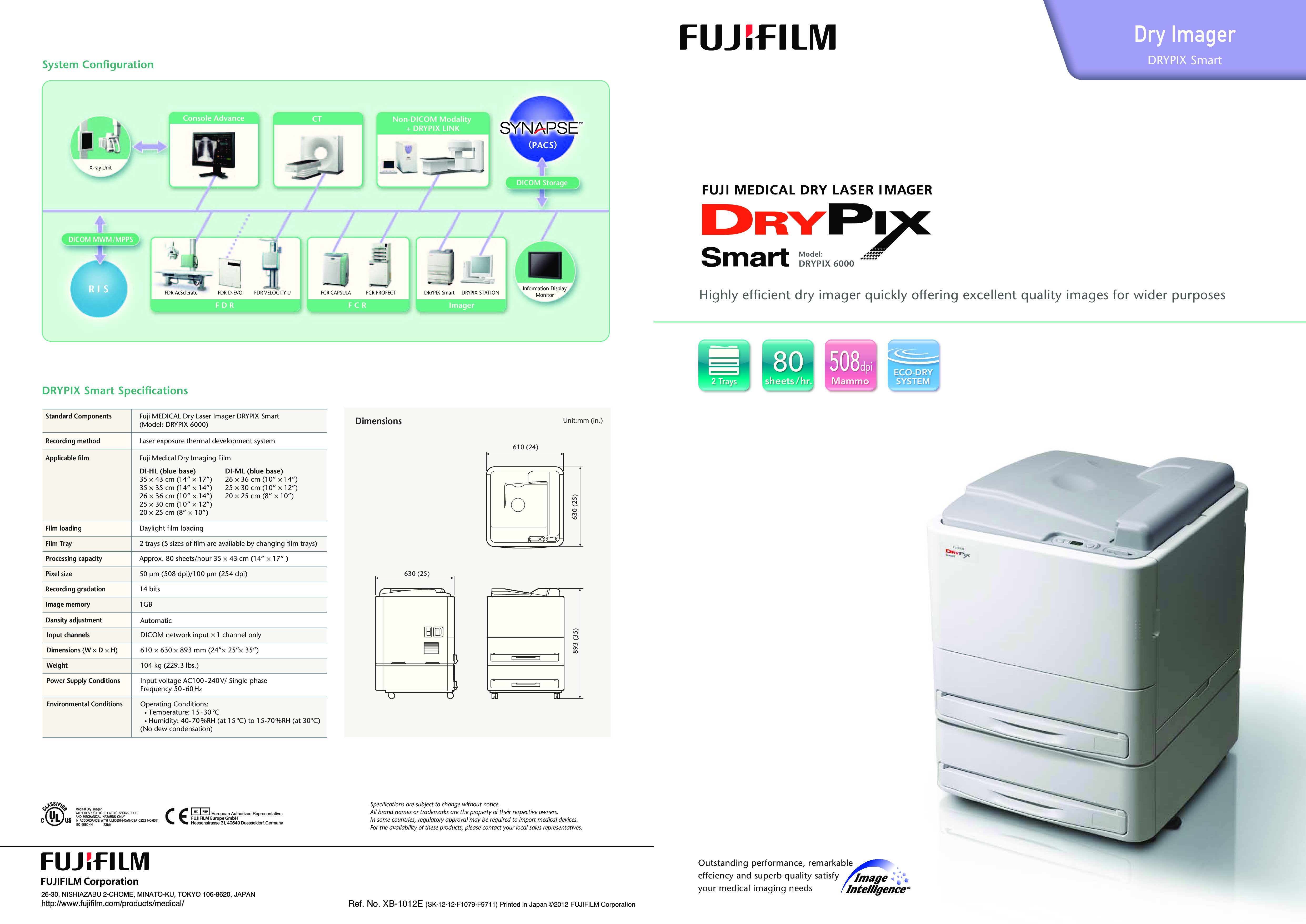 Máy Đọc và In Film X-Ray DRYPIX Smart